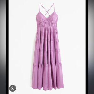 Abercrombie Flowy Tiered Maxi Dress